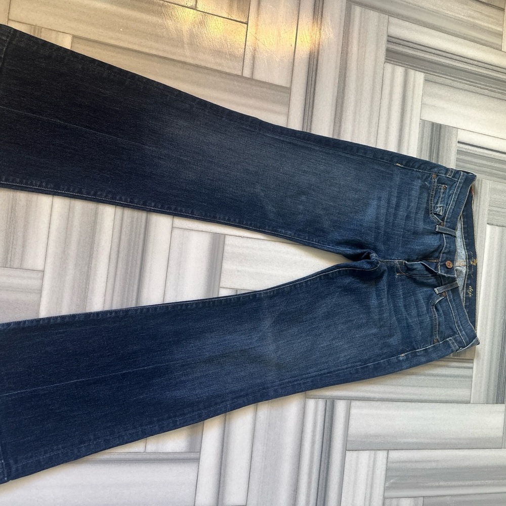 7 For All Mankind Dojo Dark Blue Flare Jeans